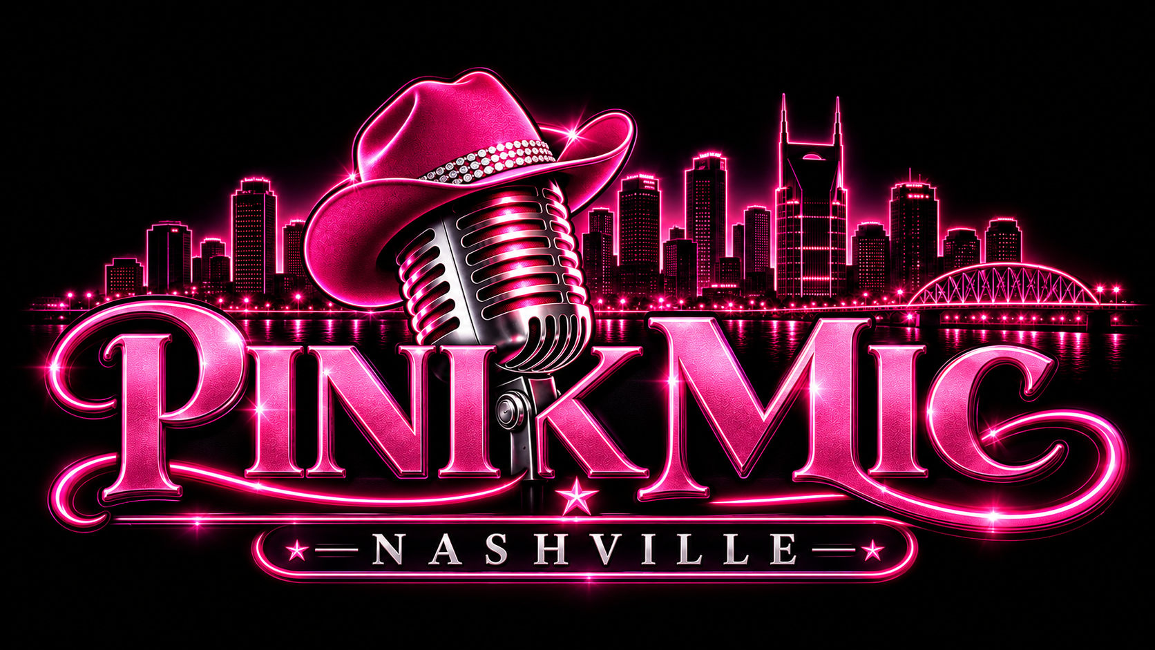 Pink Mic Nashville logo